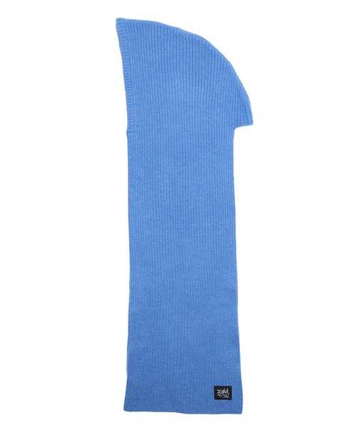 X-girl（エックスガール）の「KNIT HOODED STOLE（ストール/ショール・レディース・ブラック/ブルー・ONE SIZE）」の3枚目の写真
