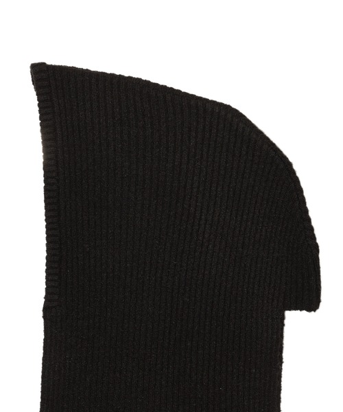 X-girl（エックスガール）の「KNIT HOODED STOLE（ストール/ショール・レディース・ブラック/ブルー・ONE SIZE）」の7枚目の写真