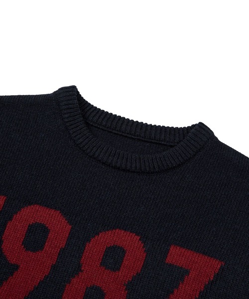87mm(87mm)の「【UNISEX】Mmlg/1987ニット 2977127(ニット/セーター・レディース・ネイビー/グレー/ブルー/グリーン・SMALL/MEDIUM/LARGE)」の14枚目の写真