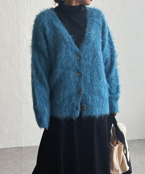 LBC（エルビーシー）の「ふんわりMIXカーディガン（カーディガン/ボレロ・レディース・イエロー/ベージュ/グレー/ブルー・M）」の3枚目の写真