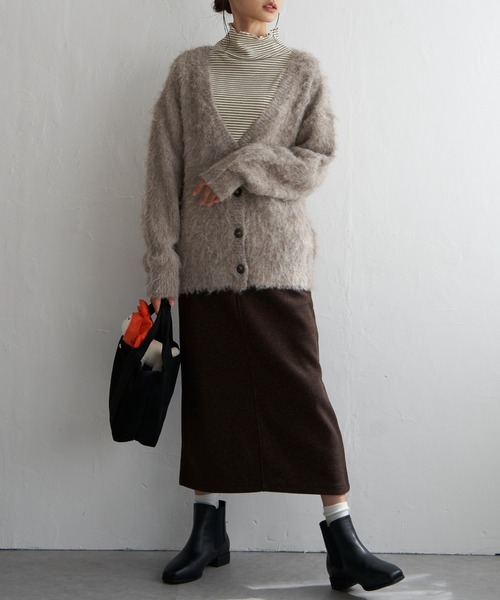 LBC（エルビーシー）の「ふんわりMIXカーディガン（カーディガン/ボレロ・レディース・イエロー/ベージュ/グレー/ブルー・M）」の10枚目の写真