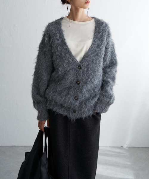 LBC（エルビーシー）の「ふんわりMIXカーディガン（カーディガン/ボレロ・レディース・イエロー/ベージュ/グレー/ブルー・M）」の12枚目の写真