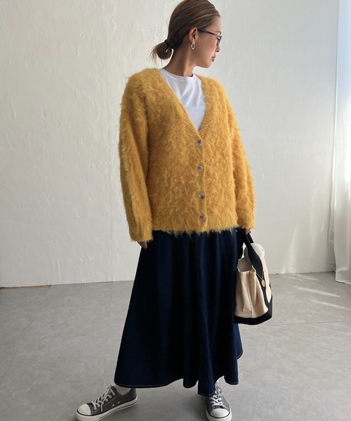 LBC（エルビーシー）の「ふんわりMIXカーディガン（カーディガン/ボレロ・レディース・イエロー/ベージュ/グレー/ブルー・M）」の17枚目の写真