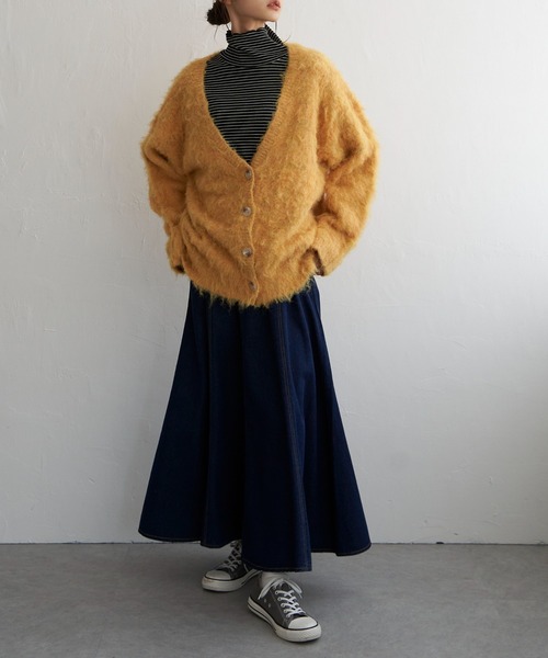 LBC（エルビーシー）の「ふんわりMIXカーディガン（カーディガン/ボレロ・レディース・イエロー/ベージュ/グレー/ブルー・M）」の16枚目の写真