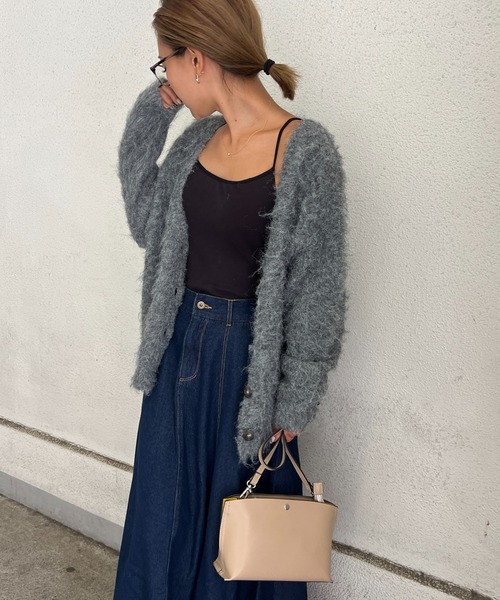 LBC（エルビーシー）の「ふんわりMIXカーディガン（カーディガン/ボレロ・レディース・イエロー/ベージュ/グレー/ブルー・M）」の18枚目の写真