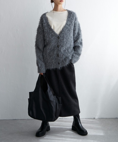 LBC（エルビーシー）の「ふんわりMIXカーディガン（カーディガン/ボレロ・レディース・イエロー/ベージュ/グレー/ブルー・M）」の14枚目の写真