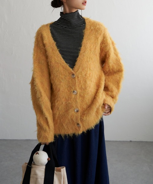 LBC（エルビーシー）の「ふんわりMIXカーディガン（カーディガン/ボレロ・レディース・イエロー/ベージュ/グレー/ブルー・M）」の22枚目の写真