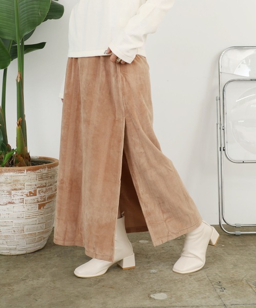 MILLER（ミラー）の「▲R.P.miller/ミラー Velor skirt ベロアスカート（スカート・レディース・ネイビー/ベージュ/アイボリー・FREE）」の21枚目の写真