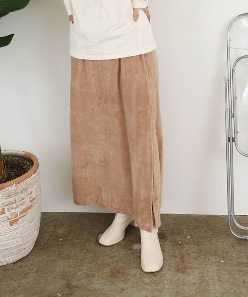 MILLER（ミラー）の「▲R.P.miller/ミラー Velor skirt ベロアスカート（スカート・レディース・ネイビー/ベージュ/アイボリー・FREE）」の20枚目の写真