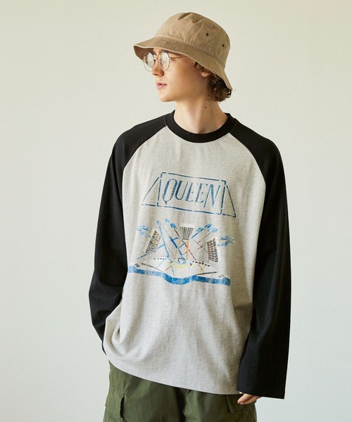 EMMA CLOTHES（エマクローズ）の「【The Rolling Stones/Queen】別注 ロックプリント オーバーサイズ ピグメント加工 長袖Tシャツ EMMA CLOTHES（Tシャツ/カットソー・メンズ・ブラック系2/ブラック系3/ブラック系4/グレー系2/グレー系1/グレー系/ブラック系1/オフホワイト/ブラック/グレー系5/ブラック系5・M/L）」の11枚目の写真