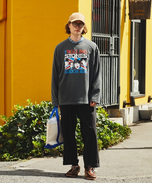 EMMA CLOTHES（エマクローズ）の「【The Rolling Stones/Queen】別注 ロックプリント オーバーサイズ ピグメント加工 長袖Tシャツ EMMA CLOTHES（Tシャツ/カットソー・メンズ・ブラック系2/ブラック系3/ブラック系4/グレー系2/グレー系1/グレー系/ブラック系1/オフホワイト/ブラック/グレー系5/ブラック系5・M/L）」の14枚目の写真