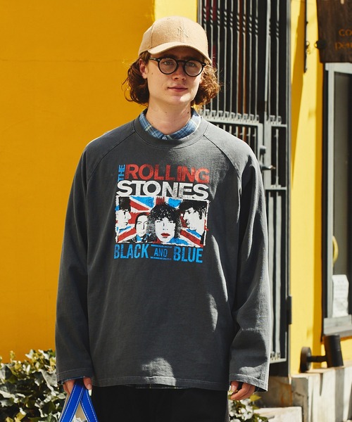 EMMA CLOTHES（エマクローズ）の「【The Rolling Stones/Queen】別注 ロックプリント オーバーサイズ ピグメント加工 長袖Tシャツ EMMA CLOTHES（Tシャツ/カットソー・メンズ・ブラック系2/ブラック系3/ブラック系4/グレー系2/グレー系1/グレー系/ブラック系1/オフホワイト/ブラック/グレー系5/ブラック系5・M/L）」の15枚目の写真