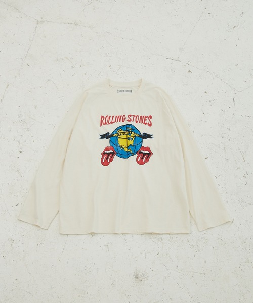 EMMA CLOTHES（エマクローズ）の「【The Rolling Stones/Queen】別注 ロックプリント オーバーサイズ ピグメント加工 長袖Tシャツ EMMA CLOTHES（Tシャツ/カットソー・メンズ・ブラック系2/ブラック系3/ブラック系4/グレー系2/グレー系1/グレー系/ブラック系1/オフホワイト/ブラック/グレー系5/ブラック系5・M/L）」の21枚目の写真