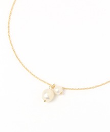 ガラスパールスライドネックレス