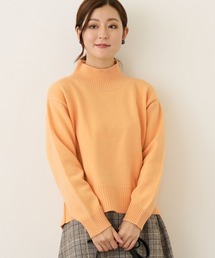 バックスリット ハイネック プルオーバー