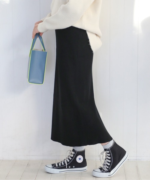 SETUP7(セットアップセブン)の「【SETUP7】タイトリブニットスカート KNF037(スカート・レディース・ダークブラウン/ブラック/ベージュ・FREE)」の5枚目の写真