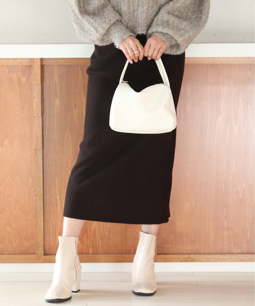 SETUP7(セットアップセブン)の「【SETUP7】タイトリブニットスカート KNF037(スカート・レディース・ダークブラウン/ブラック/ベージュ・FREE)」の9枚目の写真