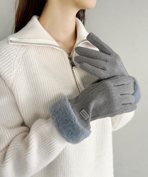 セール】スマホ対応ファー手袋（手袋）｜wears（ウェアーズ）の
