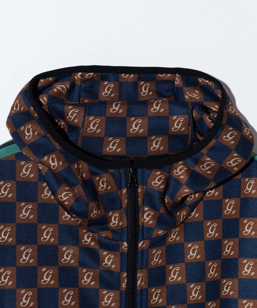 glamb（グラム）の「Monogram Hooded Jersey / モノグラムフーデッドジャージ（ジャージ・メンズ・ブラック/ネイビー・L/M/S）」の17枚目の写真