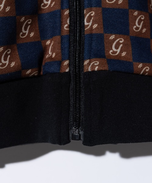 glamb（グラム）の「Monogram Hooded Jersey / モノグラムフーデッドジャージ（ジャージ・メンズ・ブラック/ネイビー・L/M/S）」の21枚目の写真