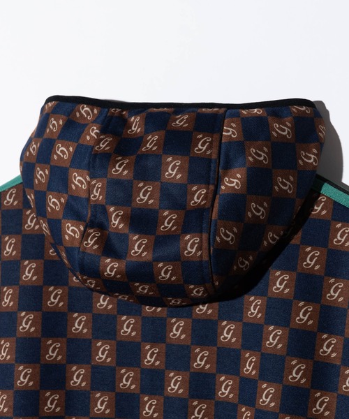 glamb（グラム）の「Monogram Hooded Jersey / モノグラムフーデッドジャージ（ジャージ・メンズ・ブラック/ネイビー・L/M/S）」の22枚目の写真