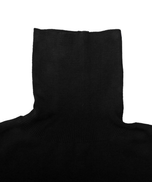 LUXSTYLE（ラグスタイル）の「12G天竺タートルネックニット（ニット/セーター・メンズ・ホワイト/ブラック・M/XL/L）」の9枚目の写真