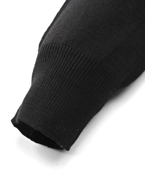 LUXSTYLE（ラグスタイル）の「12G天竺タートルネックニット（ニット/セーター・メンズ・ホワイト/ブラック・M/XL/L）」の11枚目の写真