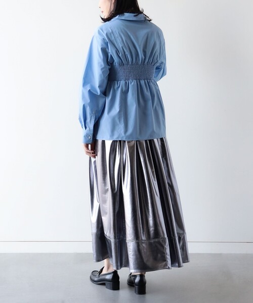 Ray BEAMS(レイビームス)の「Ray BEAMS / ビスチェ シャーリング シャツ(シャツ/ブラウス・レディース・ホワイト/サックスブルー・ONE SIZE)」の18枚目の写真