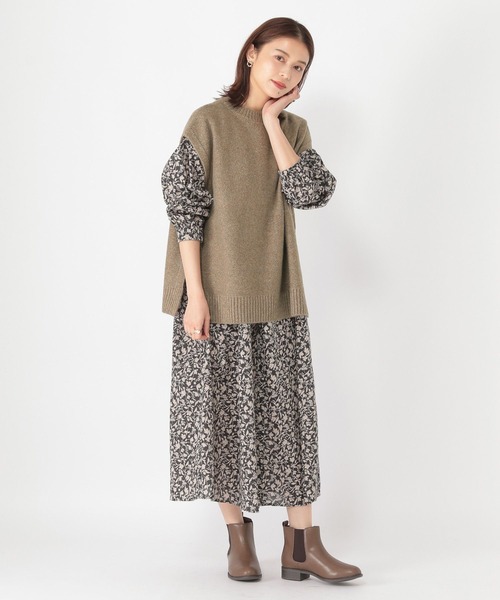 studio CLIP（スタディオクリップ）の「5ゲージ ふわふわベスト（ベスト・レディース・ベージュ/マスタード/グレー・FREE）」の15枚目の写真