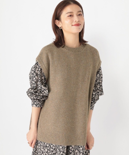 studio CLIP（スタディオクリップ）の「5ゲージ ふわふわベスト（ベスト・レディース・ベージュ/マスタード/グレー・FREE）」の16枚目の写真