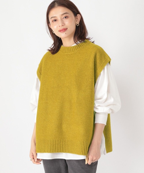 studio CLIP（スタディオクリップ）の「5ゲージ ふわふわベスト（ベスト・レディース・ベージュ/マスタード/グレー・FREE）」の20枚目の写真