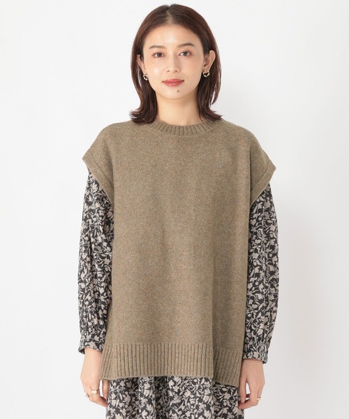 studio CLIP（スタディオクリップ）の「5ゲージ ふわふわベスト（ベスト・レディース・ベージュ/マスタード/グレー・FREE）」の21枚目の写真