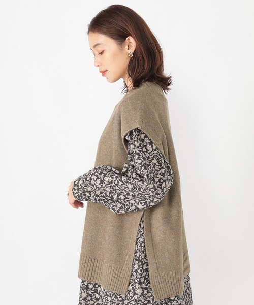 studio CLIP（スタディオクリップ）の「5ゲージ ふわふわベスト（ベスト・レディース・ベージュ/マスタード/グレー・FREE）」の22枚目の写真