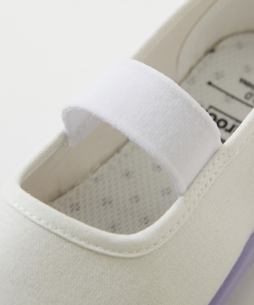 devirock（デビロック）の「ガールズデザイン ゆったりフィット 上履き(上靴) インソール2枚付き（スリッポン・キッズ・ピンク/ライトパープル/ブルー系7/ミント/イエロー/ホワイト・17.0cm/19.0cm/23.0cm/16.0cm/22.0cm/21.0cm/18.0cm/20.0cm）」の10枚目の写真