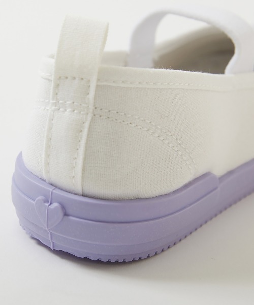 devirock（デビロック）の「ガールズデザイン ゆったりフィット 上履き(上靴) インソール2枚付き（スリッポン・キッズ・ピンク/ライトパープル/ブルー系7/ミント/イエロー/ホワイト・17.0cm/19.0cm/23.0cm/16.0cm/22.0cm/21.0cm/18.0cm/20.0cm）」の11枚目の写真