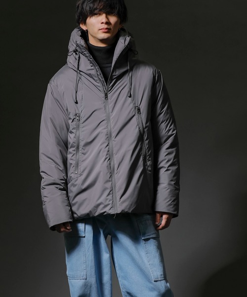 ADMIX/ATELIER SAB MEN(アドミックスアトリエサブメン)の「ボリュームネック モードマウンテンパーカー / ファイバー中綿ダウン(ダウンジャケット/コート・メンズ・ブラック/カーキ/アイボリー/グレー・M/L/LL)」の18枚目の写真