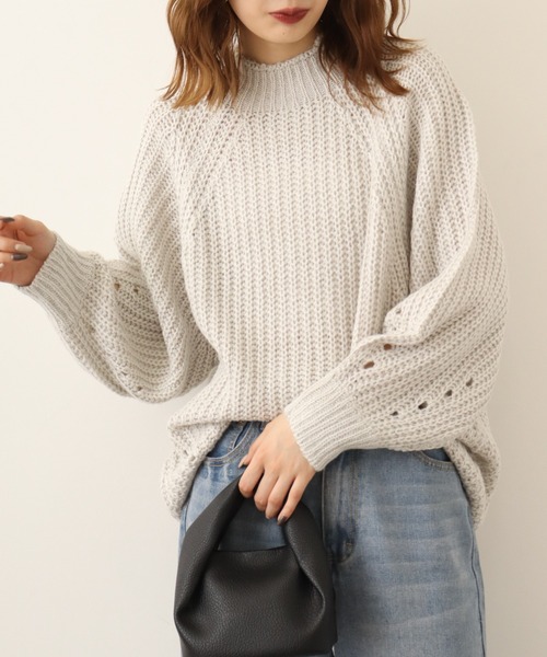 ニット セーター atONE モヘアライクニットプルオーバー レディース atONE ニット セーター モヘアライクニットプルオーバー