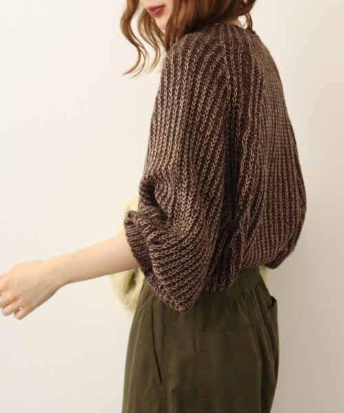 ニット セーター atONE モヘアライクニットプルオーバー レディース atONE ニット セーター モヘアライクニットプルオーバー