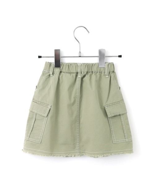 MAKE YOUR DAY（メイクユアデイ）の「カーゴポケットフリンジスカート■80～140cm（スカート・キッズ・オリーブ/ブルー/ベージュ・90/120/100/140/130/110/80）」の11枚目の写真