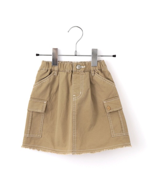 MAKE YOUR DAY（メイクユアデイ）の「カーゴポケットフリンジスカート■80～140cm（スカート・キッズ・オリーブ/ブルー/ベージュ・90/120/100/140/130/110/80）」の9枚目の写真