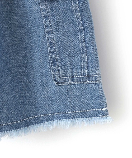 MAKE YOUR DAY（メイクユアデイ）の「カーゴポケットフリンジスカート■80～140cm（スカート・キッズ・オリーブ/ブルー/ベージュ・90/120/100/140/130/110/80）」の16枚目の写真