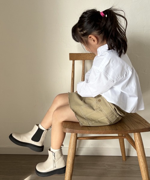 MAKE YOUR DAY（メイクユアデイ）の「カーゴポケットフリンジスカート■80～140cm（スカート・キッズ・オリーブ/ブルー/ベージュ・90/120/100/140/130/110/80）」の21枚目の写真