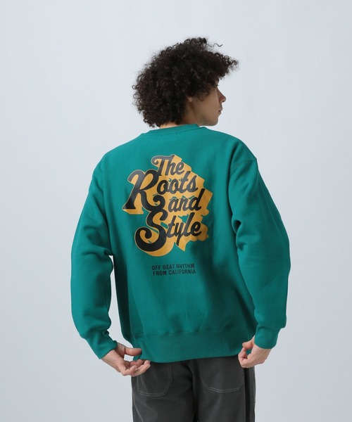 BAYFLOW(ベイフロー)の「GOODDAY CITYプルオーバー(スウェット・メンズ・ブラック/杢グレー/グレー系/グリーン/ネイビー/レッド・MEDIUM/LARGE)」の5枚目の写真