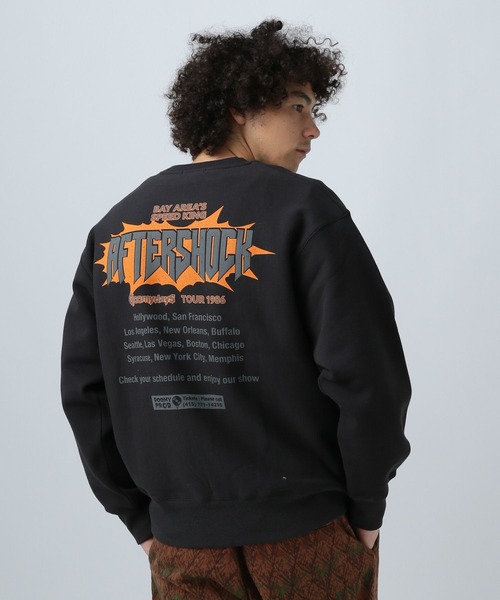 BAYFLOW(ベイフロー)の「GOODDAY CITYプルオーバー(スウェット・メンズ・ブラック/杢グレー/グレー系/グリーン/ネイビー/レッド・MEDIUM/LARGE)」の2枚目の写真