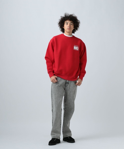 BAYFLOW(ベイフロー)の「GOODDAY CITYプルオーバー(スウェット・メンズ・ブラック/杢グレー/グレー系/グリーン/ネイビー/レッド・MEDIUM/LARGE)」の13枚目の写真