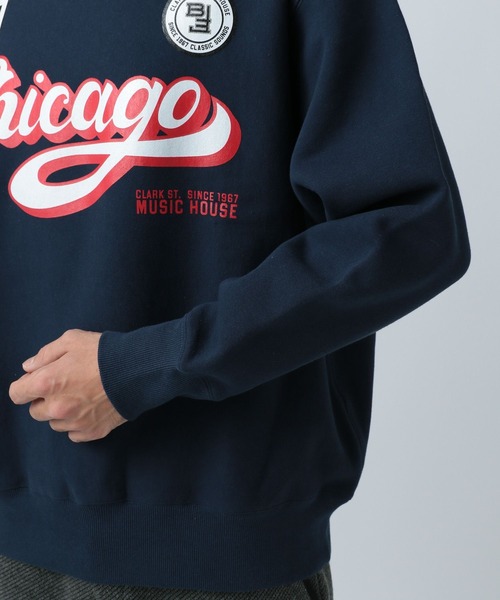 BAYFLOW(ベイフロー)の「GOODDAY CITYプルオーバー(スウェット・メンズ・ブラック/杢グレー/グレー系/グリーン/ネイビー/レッド・MEDIUM/LARGE)」の22枚目の写真