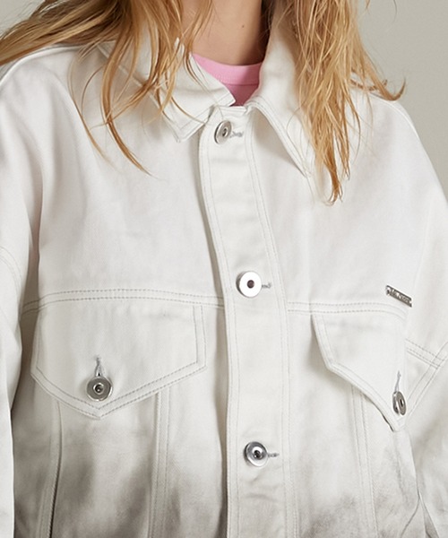 PRANK PROJECT（プランクプロジェクト）の「ビックコンシャスデニムジャケット / Big Conscious Denim Jacket（デニムジャケット・レディース・ブルー/ホワイト・FREE）」の16枚目の写真