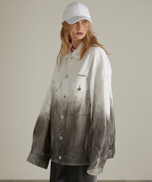 PRANK PROJECT（プランクプロジェクト）の「ビックコンシャスデニムジャケット / Big Conscious Denim Jacket（デニムジャケット・レディース・ブルー/ホワイト・FREE）」の19枚目の写真