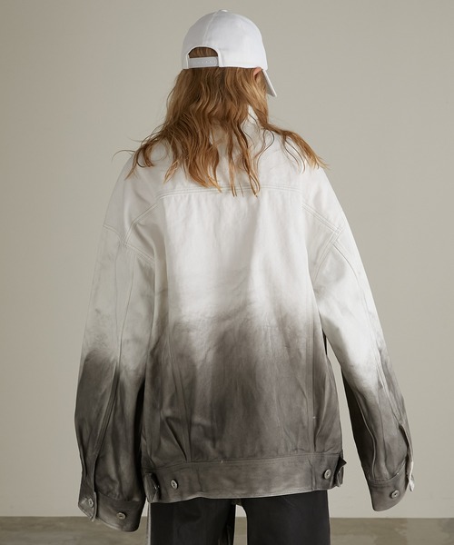 PRANK PROJECT（プランクプロジェクト）の「ビックコンシャスデニムジャケット / Big Conscious Denim Jacket（デニムジャケット・レディース・ブルー/ホワイト・FREE）」の18枚目の写真