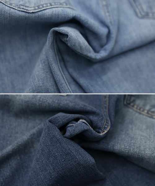 select MOCA(セレクトモカ)の「スラブストレートデニムパンツ(デニムパンツ・レディース・インディゴブルー/ライトインディゴブルー/ホワイト/ブラック/ナチュラル・SMALL/LARGE/MEDIUM)」の15枚目の写真